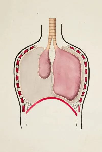 Rib Cage With Pneumothorax