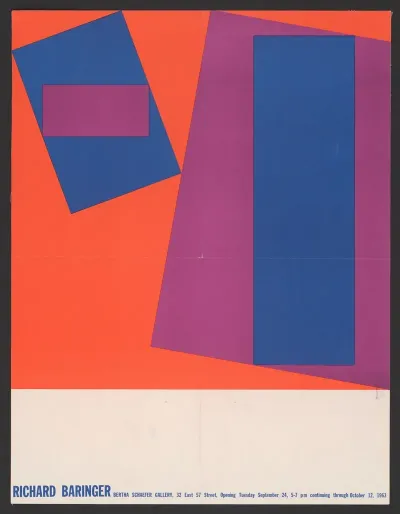Richard Baringer Bertha Schaefer Gallery