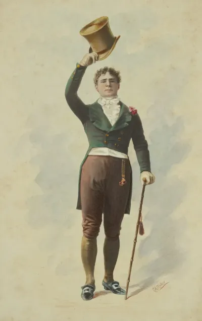 Richard Mansfield As Beau Brummell In The Play Beau Brummell