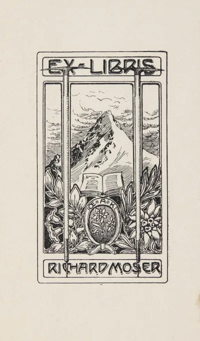 Richard Moser 1874 1924 Ekslibris