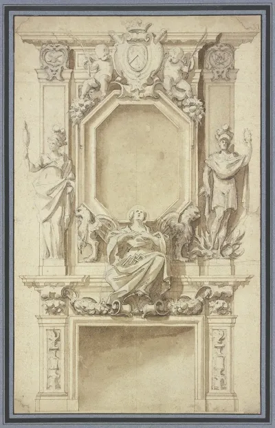 Richly Ornamented Fireplace