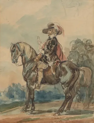 Rider In A West European Outfit