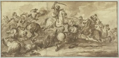 Riders Battle With The Turks