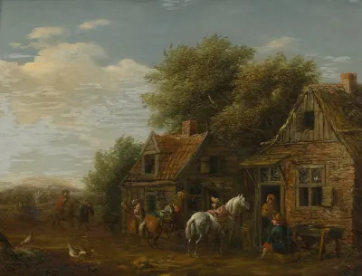 Riders In A Village