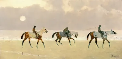 Riders On The Beach At Dieppe