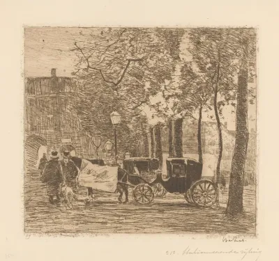Rijtuigen Op Het Buitenhof