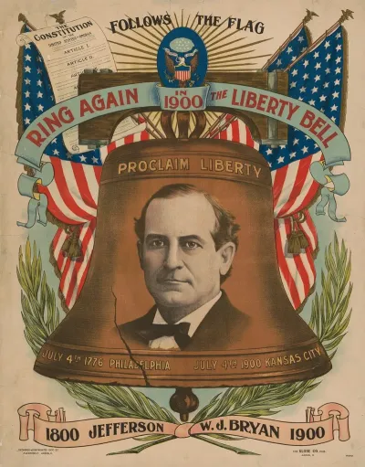 Ring Again The Liberty Bell In 1900 1800 Jefferson W J Bryan 1900