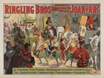 Ringling Bros Tremendous 1200 Character Spectacle Joan Of Arc