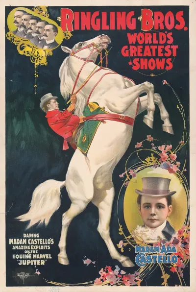 Ringling Bros Worlds Greatest Shows Madam Ada Castello