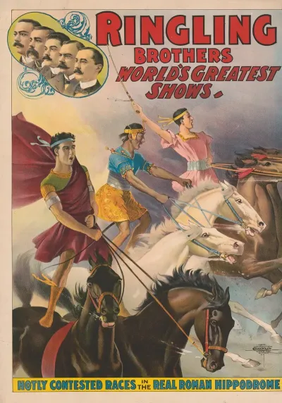 Ringling Brothers Worlds Greatest Shows Hotly Contested Races In The Real Roman Hippodrome