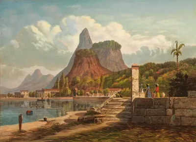 Rio De Janeiro Mont Corcovado And Botafago Bay
