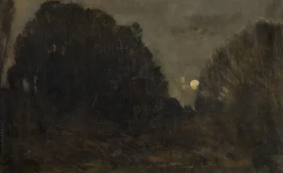 Rising Moon In Barbizon