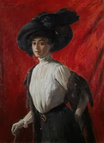 Ritratto Di Adelina Campriani Figlia Dellartista