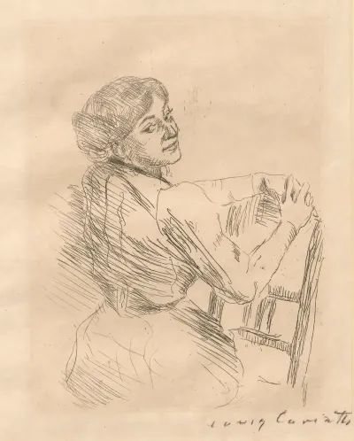 Rittlings Sitzende Frau Charlotte Berend Corinth