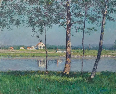 Rive De La Seine Au Petit Gennevilliers