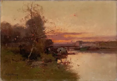 River At Sunset 2