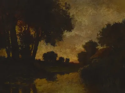 River At Sunset