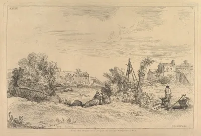 River Bank With Factories In The Background