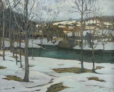 River In Snow