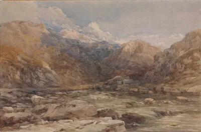 River Landscape In Wales