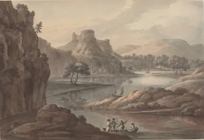 River Landscape With A Castle