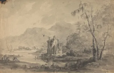 River Landscape With Castles
