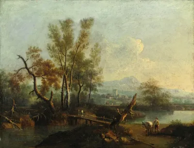 River Landscape With Figures 2