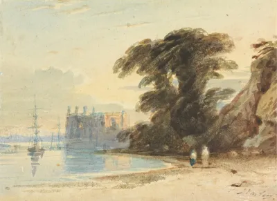 River Landscape With Figures 3