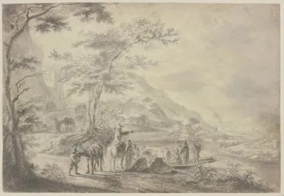 River Landscape With Figures 5