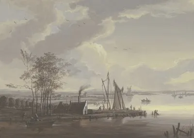 River Scenery In The Summer