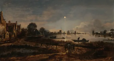 River View By Moonlight