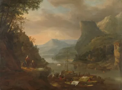 River View In A Mountainous Region