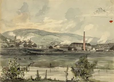 River View With Factory