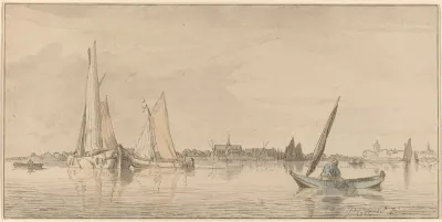River With Town