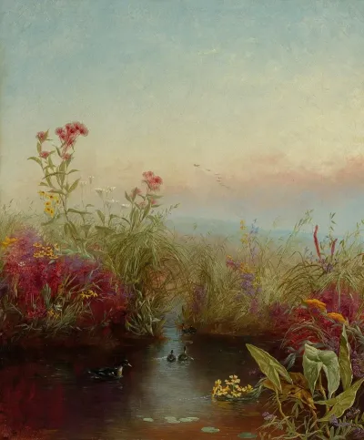 Riverbank In Bloom
