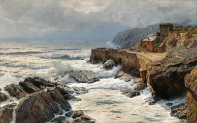 Riviera Breaking Waves In Boccadasse