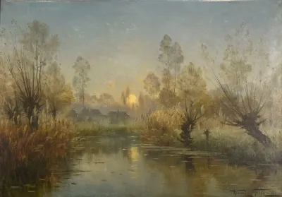 Riviere Au Soleil Couchant