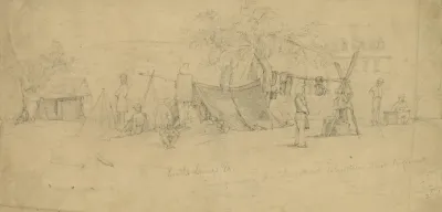 Roachs Springs Va Encampment Of The Connecticut Volunteers First Regiment