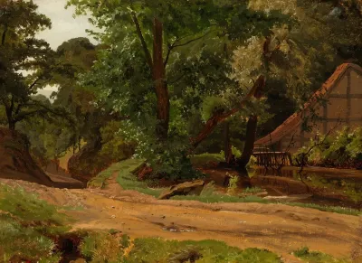 Road And Building In The Landscape