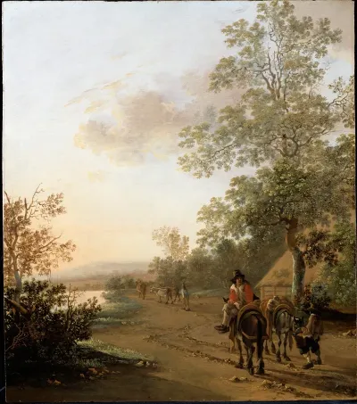 Road By The Edge Of A Lake