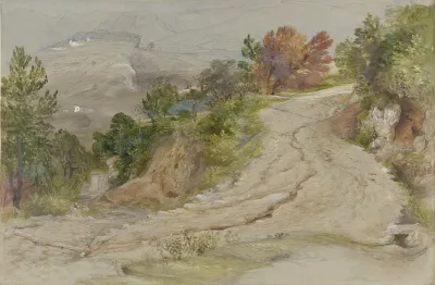 Road In An Italian Mountain Landscape