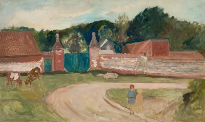 Road In Front Of The Farm