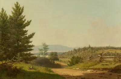 Road Scenery Near Lake George