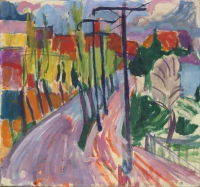 Road With Trees Near The Freidorf