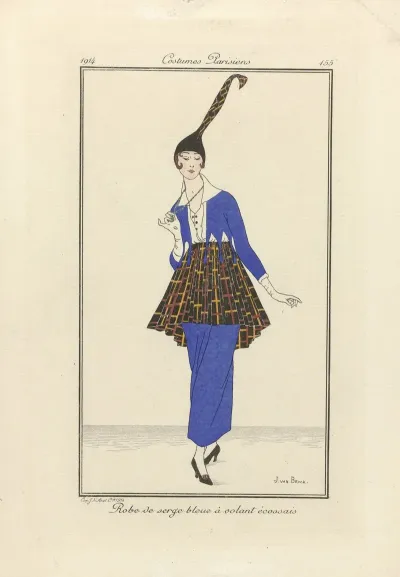 Robe De Serge Bleu