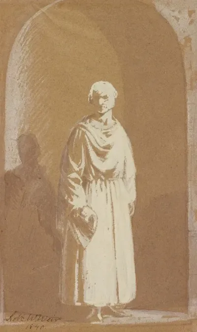 Robed Man In An Archway