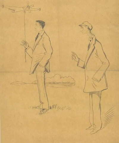 Robert Esnault Pelterie Et Wilbur Wright