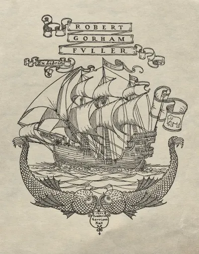 Robert Gorham Fuller Ex Libris Inscribed
