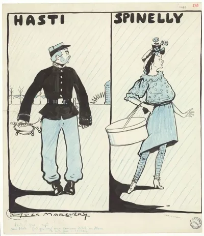 Robert Hasti Et Andree Spinelly Dans Bigre De Rip