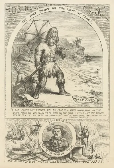 Robinson Crusoe The Foot Print On The Land Of Peace